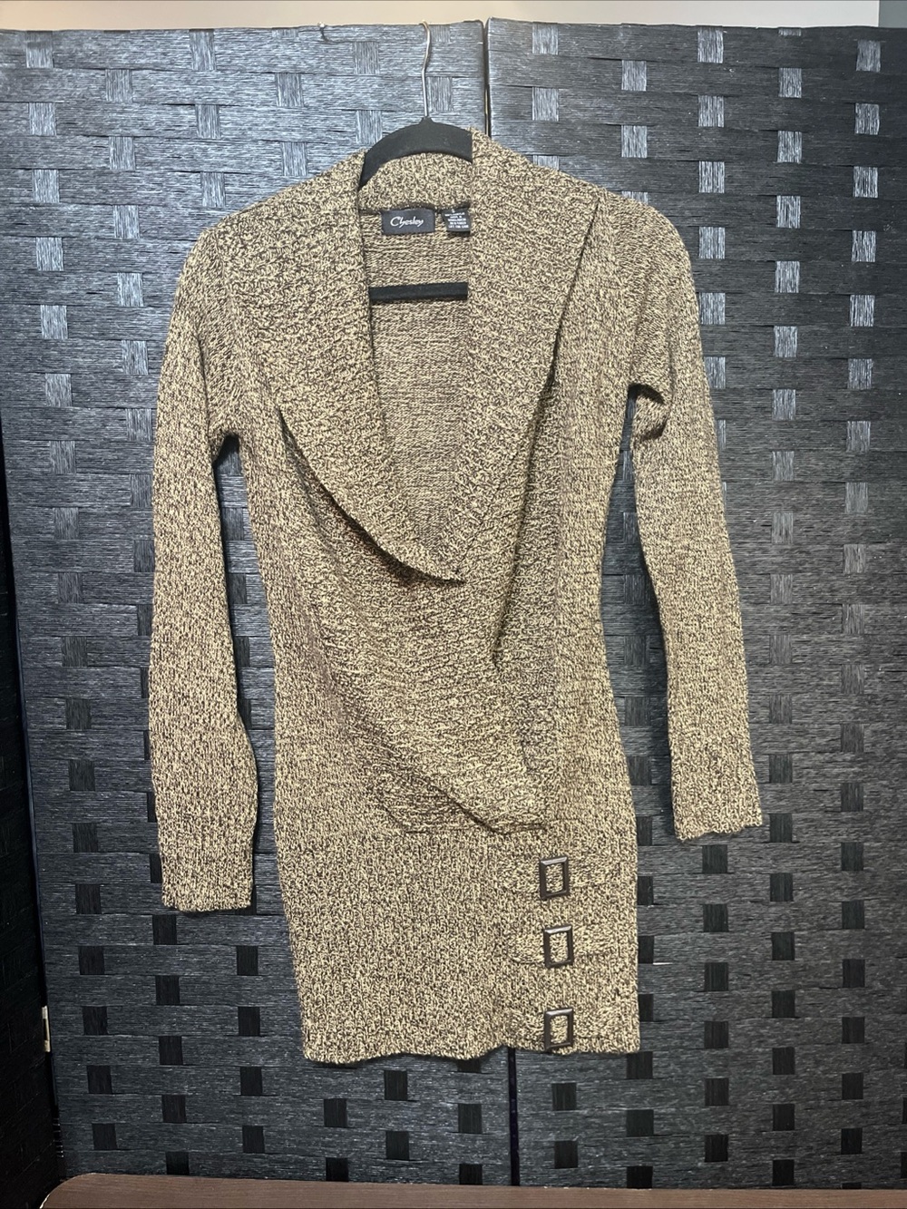Chesley Marl-knit Women’s Sweater Dress Size S Long Sleeve V Neck NWOT